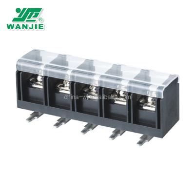 China PA66 Wanjie Terminal Block / Barrier PCB / Terminal Block for sale