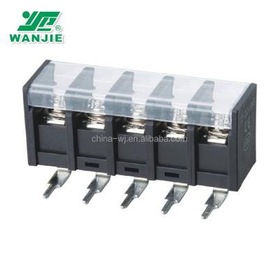 China PA66plastic Wanjie terminal block / barrier PCB / terminal block for sale