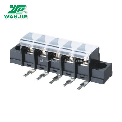 China PA66 Wanjie Plastic Terminal Block / PCB / Barrier Terminal Block for sale