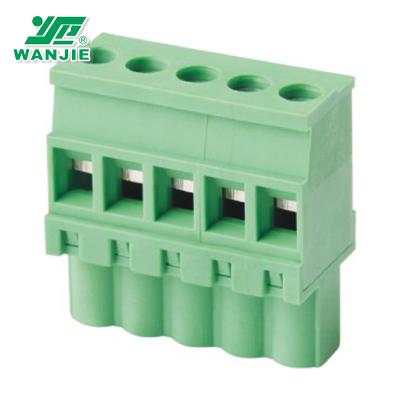 China Wanjie Terminal Block / PCB / Pluggable Terminal Block (WJ2EDGKB-5.0/5.08mm) 28-14AWG for sale