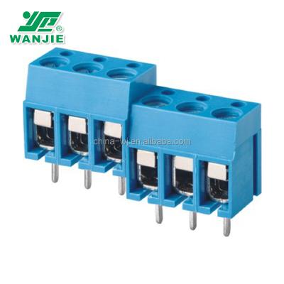 China PA66 Wanjie Terminal Block / PCB / Screw Terminal Block for sale