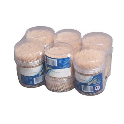 China Disposable wooden toothpick barrels/made in china wood toothpick/plastic toothpick dispenser for sale