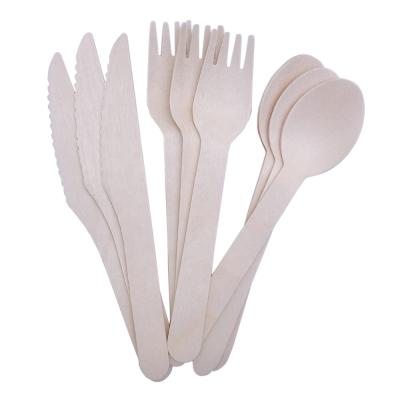 China Disposable Disposable Wooden Cutlery Set for 110mm 140mm 160mm Harbin Heilongjiang for sale