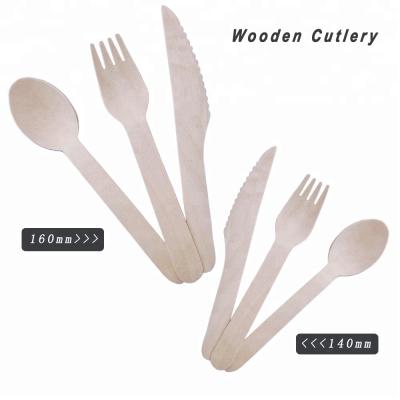 China Eco-friendly High Grade Disposable Wooden Cutlery for sale