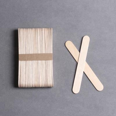 China Individual paper wrapped wooden spatula in birch wood for sale