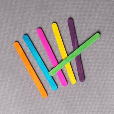 China Colorful Wooden Ice Cream Sticks For Toy / Colorful Toy Bars CIC-114 for sale