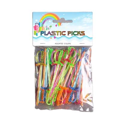 China Disposable Plastic Decorative Cake Toothpicks/Fruit Toothpicks In China for sale