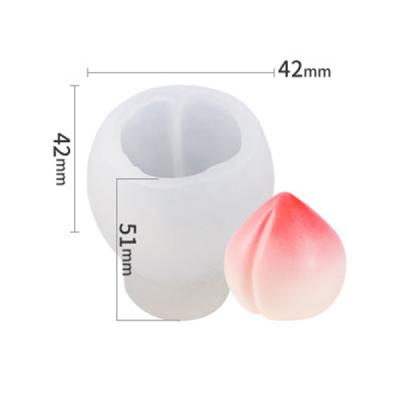 China Disposable fruit mousse table decoration silicon mold peach 3d diy baking cake tools peach mold 3d silicone cake mold baking for sale