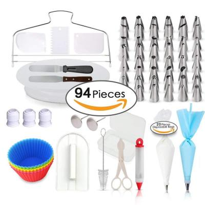 China 94pcs/set Pastry Cake Tools Accessories Reposteria Complete Cake Supplies Complete Baking Baking Decorating Tool Kits for sale