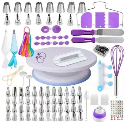 China B2- 9 Disposable Amazon Success 137 PCS Cake Decorating Supplies Baking Tools & Accessories Cake Decorating Tool Kit for sale