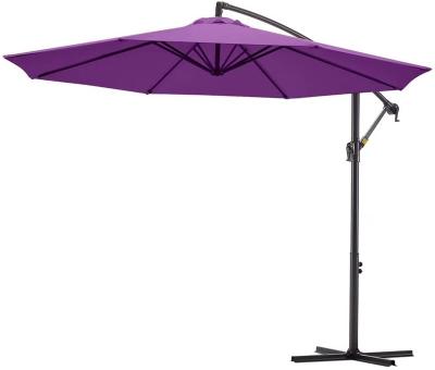 China Hot selling Outdoor patio aluminum metal cantilever garden umbrella for sale