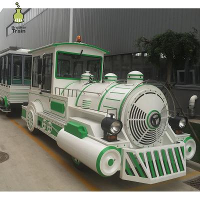 China Imitation of Antique Amusement Park Rides Mini Tourist Train Mall Electric Train Used Trackless for Sale for sale