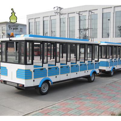 China Wholesale High Quality FRP Train Trolley 28 Trackless Seats for sale