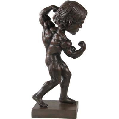 China America gym bobblehead resin muscle man statue Arnold bodybuilding jerk head for sale