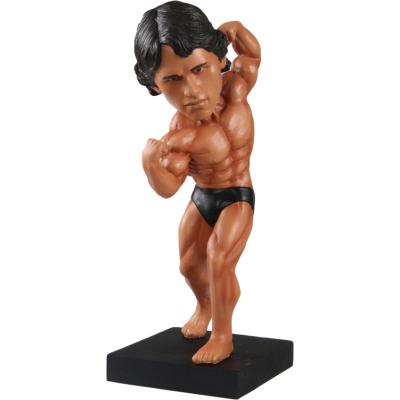 China America Polyresin customized jerk famous person bobblehead resin muscle man statue for sale