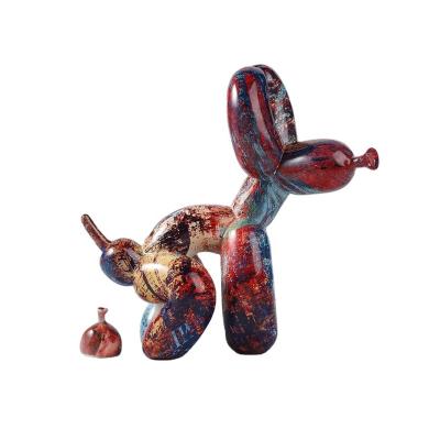 China 2022 Nordic resin craft dazzle balloon dog decoration home gift decoration living room decoration from China for sale