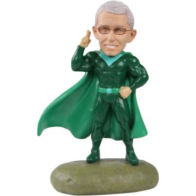 China Europe Customized Resin Superhero Figure Statue Dr. Fauci Shake Head Doll 7