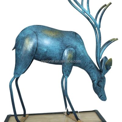 China America Christmas Toy Reindeer Deer Metal Tabletop Holiday or Doll Decoration Xmas Desk Kids for sale