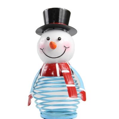 China Creative Holiday Table Desk Decoration Metal Snowman America Christmas Sports Craft Christmas for sale