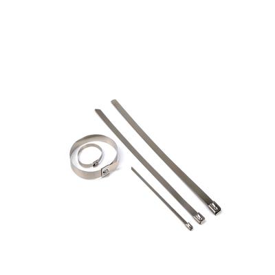 China Premium Stainless Steel Cable Ties SS304 Stainless Steel Zip Ties Metal Cable Ties for sale