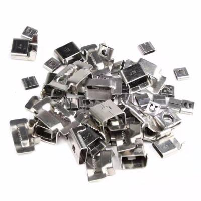 China Manufacturer Sell Different Steel Types Stainless Steel Metal Band Strap Buckles for sale