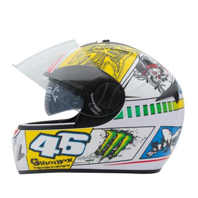 China Road Motocross Helmet ECE& DOT Double Visor Filp Up Motorcycle Helmet for sale