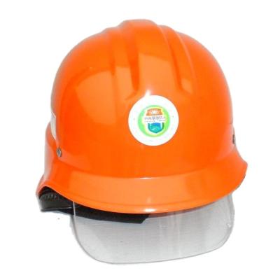 China plastic fire fighting helmet for sale