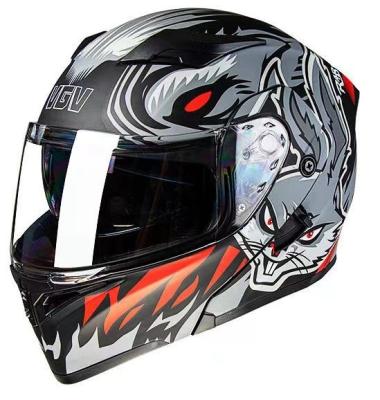 China New ABS safety helmet with double sun visor for motorcycle for sale