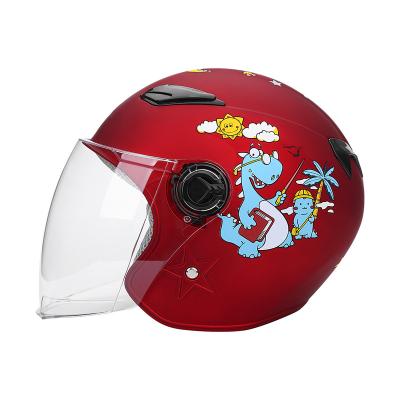 China Popular Low Price Cool Weight Plastic Material Half Face Motorcycle Jet Helmets With Double Sun Visor for sale