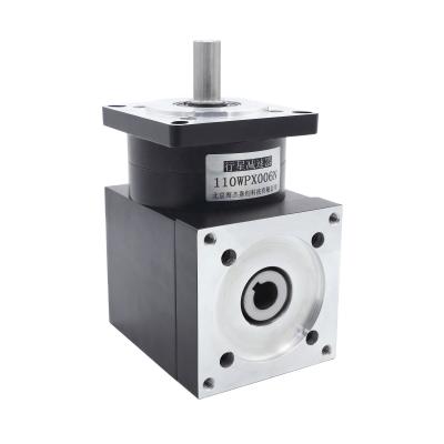 China Building material shops first deceleration can be equipped with Nema43 servo motor stepping right angle planetary gearbox for sale