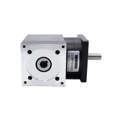 China Material of construction shops second deceleration can be equipped with Nema43 servo motor stepping right angle planetary reducer for sale