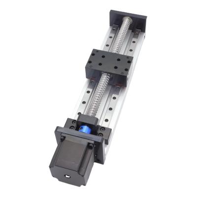 China 200mm Precision Ball Screw H80B Electric Guide Rail Lift Table Two Track Linear Slide Module for sale