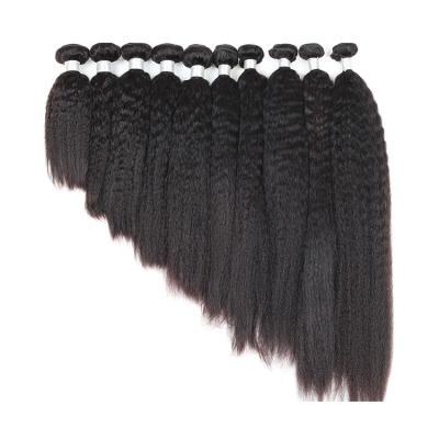 China Cheap Raw Indian Virgin Hair Bundle Yaki Hair Wholesale Remy Hair Extension Yaki Wave for sale