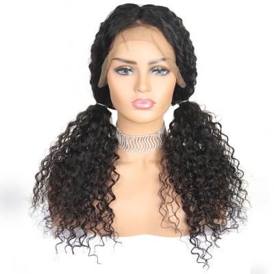 China 100% Kinky Curly Hair Lace Front Natural Curly Wave 4x4 Lace Up Wig Hair Wigs for sale