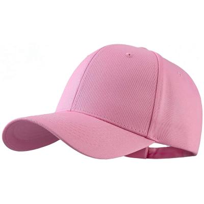 China JOINT Manufacturers High Quality Cheap 6 Panel Pink Women's Baseball Cap Custom Plain White Hats for sale