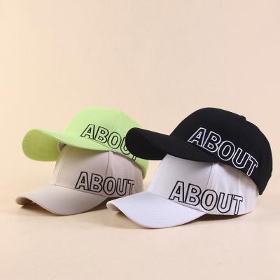 China NEW COMMON 6 Panel Gorras Quality Custom Embroidered Fashion Curve Brim Baseball Cap Hat And Cap for sale