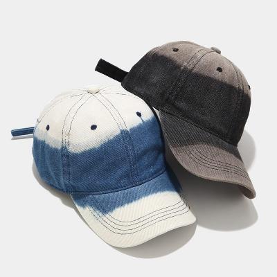 China JOINT New Trend Faded 6 Panel Plain Custom Empty Vintage Wash Tie Dye High Quality Acid Dad Hat Personalized for sale