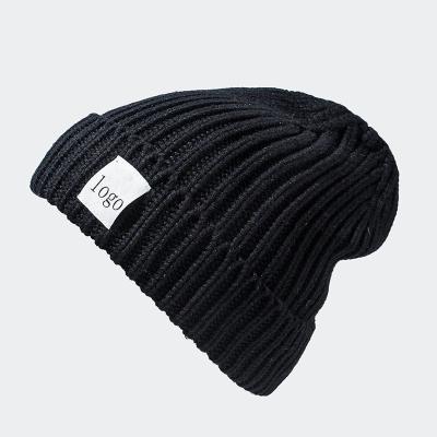 China JOINT Fashion Wholesale Winter Knitted Embroidered Women Knitted Beanie Hat Custom Winter Knitted Custom Embroidery Knitted for sale