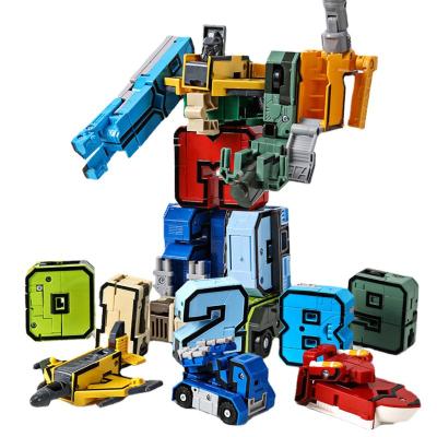 China Educational Toy Building Blocks For Kindergarten Educational Toys Kindergarten Educational STEM Toys Numbers Robot 15PCS for sale