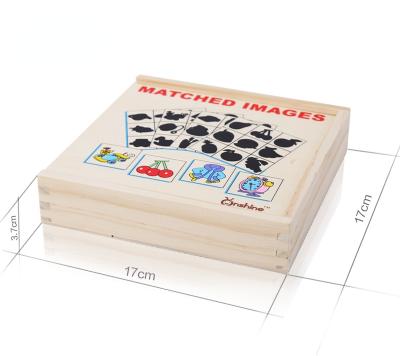 China DIY TOY New Design Matching Shadow Pictures Puzzle Wooden 3d Puzzle Toys Hobby Educational for sale