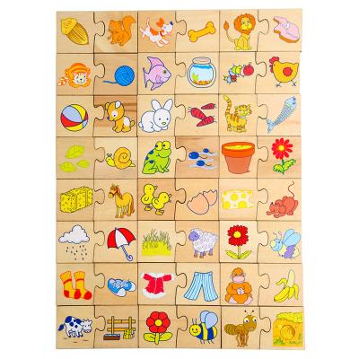 China DIY TOY New 2021 Wooden Jigsaw Board Mat Puzzle Mat Cardboard Puzzle Pre School Educational Toys for sale