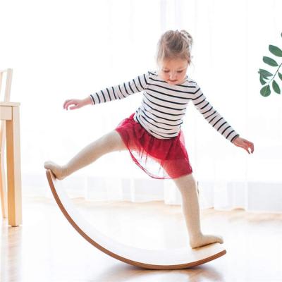 China Selling Beautiful Kids Children's Wooden Balance Board Superior Eco-Friendly Game Exercise For Children 94.5*29.5*1.5CM for sale