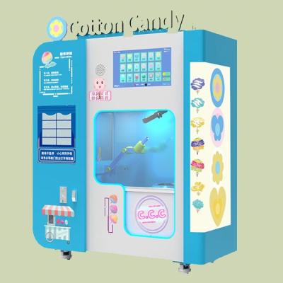 China SDK Cotton Candy Robot Candy Floss Machine Cute Fairy Marshmallow Floss Vending Machine Bulk Sugar Cotton Candy for sale