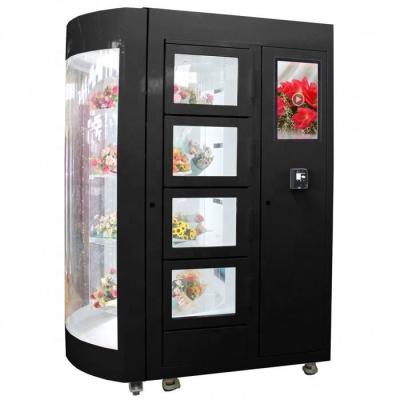 China SDK Self Vending Machine Flower Locker Vending Machine Fresh Cooling Commercial Glass Door Freezer for sale