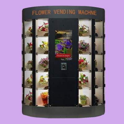 China SDK Self Selling Flower Machine Grid Locker Vending Machine Card Payment Flower Refrigerator Display Cooler for sale