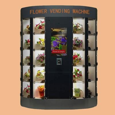 China SDK Custom With Cooling System And Micron System Unrefrigerated Smart Bouquets Locker Wine Flower Vending Machine for sale