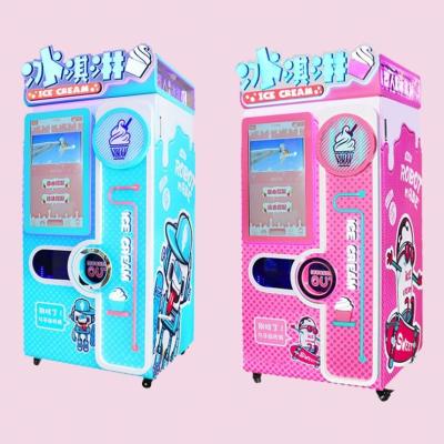 China SDK Maquina Helado De Yogurt Branding Use Taylor Frozen Yogurt Ice Cream Vending Vevor Small Soft Serve Machine Automatic Machines for sale