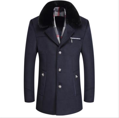 China New Design Breathable Wholesale High Quality Winter Cloth Business Men's Woolen Coat for sale