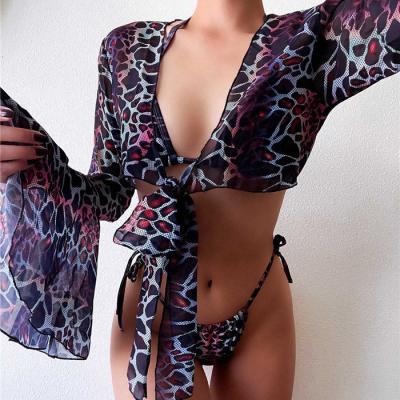 China New Breathable Swimwear Female Thong Swimwear Bikini Three Piece Swimsuit Bikini 3 PIECE BIKINI for sale