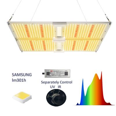 China Seed starting grow lights IR UV separate control Samsung lm301b lm301h led grow light led plant indoor 450W dimmable grow light for sale